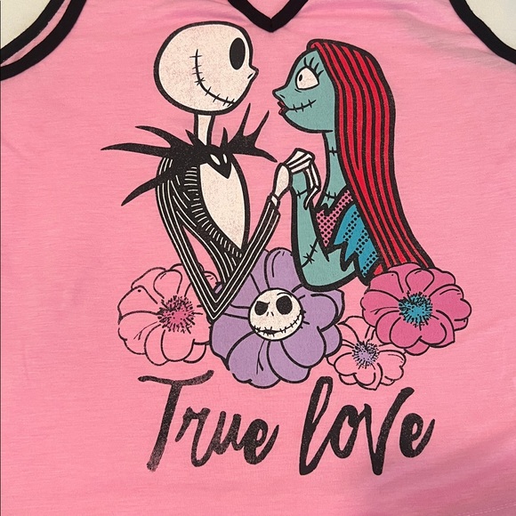 Disney szM Nightmare Before Christmas Women's Pink and Black Sleepwear Set EUC - Picture 5 of 13